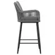 Orlando Gray Upholstered Outdoor Bar Stool Set of 2