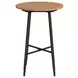 Orlando Brown and Black Outdoor 28" Round Bar Table