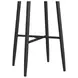 Orlando Brown and Black Outdoor 28" Round Bar Table