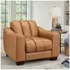 Baylor Cinnamon Leather Upholstered Lounge Chair