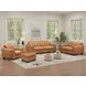 Baylor Cinnamon Leather Living Room Set