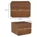 Watson Brown 2 Drawer Nightstand