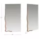 Leni Brown Rectangular Wall Mirror