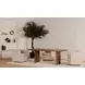 Lila Brown 98" Rectangular Dining Table