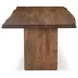 Lila Brown 78" Rectangular Dining Table