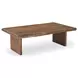 Lila Brown Rectangular Coffee Table