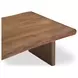 Lila Brown Rectangular Coffee Table