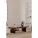 Lila Brown Rectangular Coffee Table