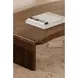 Lila Brown Rectangular Coffee Table