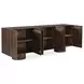 Hadley Warm Brown 6 Door Sideboard