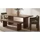 Lila Brown Small Dining Bench