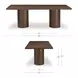 Hadley Warm Brown 108" Rectangular Dining Table