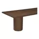 Hadley Warm Brown 108" Rectangular Dining Table
