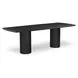 Daphne Black 96" Rectangular Dining Table