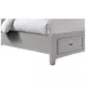 Bonanza Gray Queen Mansion Storage Panel Bed