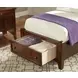 Bonanza Cherry Twin Mansion Storage Panel Bed