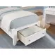 Bonanza White Twin Mansion Storage Panel Bed