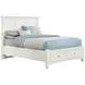 Bonanza White King Mansion Storage Panel Bed