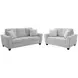 Ashbury Soft Gray Living Room Set