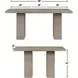 Lily Brown Extendable Counter Height Dining Table