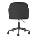 Sydney Black Performance Fabric Upholstered Swivel Desk Chair