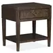 Timberlyn Espresso 1 Drawer Open Nightstand with USB Charging