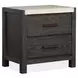Plum Creek Ravenwood Black and Elite Dove Upholstered Panel Bedroom Set