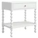 Haven Warm White 1 Drawer Open Nightstand