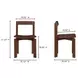 Daifuku Brown Dining Chair Set of 2