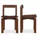 Daifuku Brown Dining Chair Set of 2
