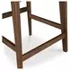 Deco White Upholstered Counter Height Stool