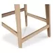 Deco Oak White Upholstered Counter Height Stool