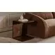 Carrie Walnut Rectangular Side Table