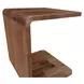 Carrie Walnut Rectangular Side Table