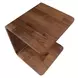 Carrie Walnut Rectangular Side Table