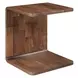 Carrie Walnut Rectangular Side Table