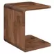 Carrie Walnut Rectangular Side Table