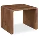 Carrie Walnut Rectangular Side Table
