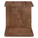 Carrie Walnut Rectangular Side Table