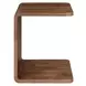 Carrie Walnut Rectangular Side Table