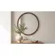 Alcott Walnut Round Large Wall Mirror