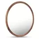 Alcott Walnut Round Large Wall Mirror