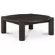 Jack Brushed Dark Brown Round Occasional Table Set