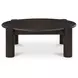Jack Brushed Dark Brown Round Occasional Table Set