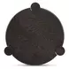 Jack Brushed Dark Brown Round Occasional Table Set