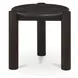 Jack Brushed Dark Brown Round Occasional Table Set