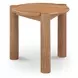 Jack Brushed Natural Oak Round Side Table