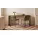 Carrie Walnut 75" Rectangular Counter Height Table