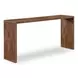 Carrie Walnut 75" Rectangular Counter Height Table