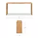 Carrie Natural 75" Rectangular Counter Height Table